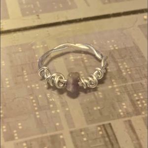 Amethyst wrap ring size 8
